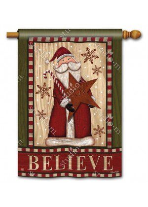 Santa with Star House Flag | Christmas, Clearance, House, Flags