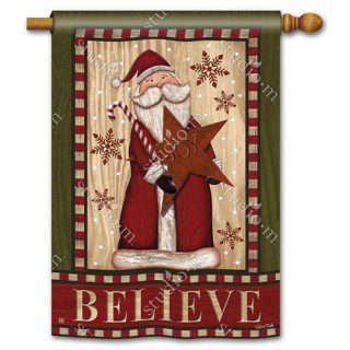 Santa with Star House Flag | Christmas, Clearance, House, Flags