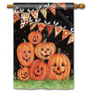 Party Time Pumpkins House Flag | Fall, Halloween, House, Flags
