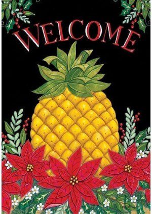 Welcome Christmas Pineapple Flag | Christmas, Welcome, Flags