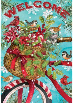 Christmas Bike Flag | Christmas, Decorative, Lawn, Cool, Flags