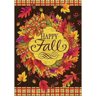 Fall Wreath Flag | Fall, Decorative, Inspirational, Lawn, Flags