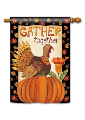 Gather Together House Flag | Thanksgiving Flags | House Flags