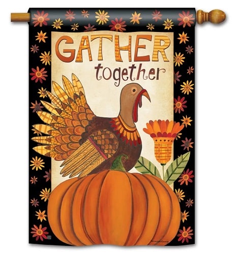 Gather Together House Flag | Thanksgiving Flags | House Flags