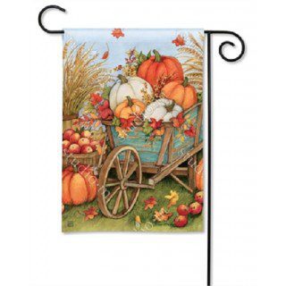 Pumpkin Wagon Garden Flag | Fall, Decorative, Garden, Flags