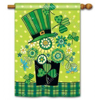 Blooming Irish House Flag | St. Patrick's Day, Outdoor, House, Flag