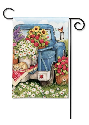 Flower Picking Time Garden Flag | Summer Flags | Garden Flags