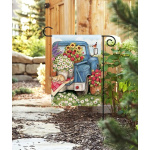 Flower Picking Time Garden Flag Image