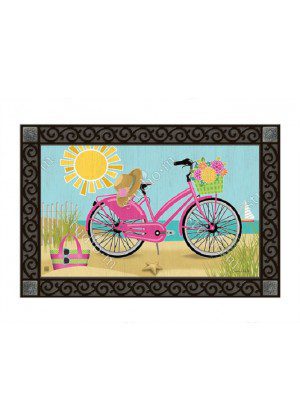Morning Beach Ride Doormat | MatMates | Decorative Doormats