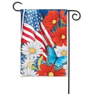 Red, White and Blue Garden Flag | Patriotic, Floral, Garden, Flags