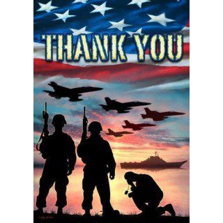Thank You Troops Flag | Patriotic, Decorative, Two Sided, Flags