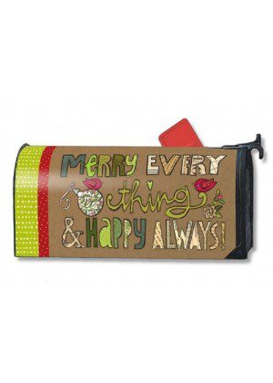 Merry Everything Mailbox Cover | Christmas, Mailbox, Cover, Wrap