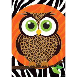 Leopard Owl Flag | Fall, Halloween, Bird, Decorative, Lawn, Flags