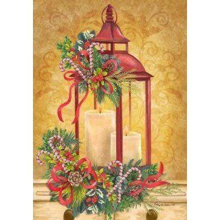 Red Christmas Lantern Flag | Winter, Christmas, Decorative, Flags