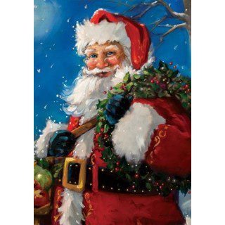 Jolly Santa Flag | Christmas, Decorative, Garden, Lawn, Flags