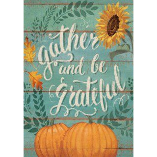 Gather and Be Grateful Flag | Thanksgiving, Decorative, Flags