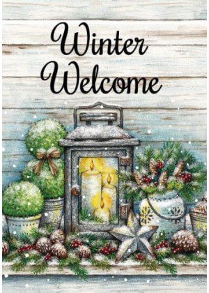 Warm Winter Welcome Flag | Winter, Welcome, Decorative, Flags