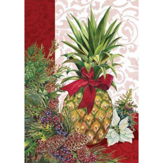 Christmas Pineapple Flag | Christmas, Decorative, Lawn, Flags