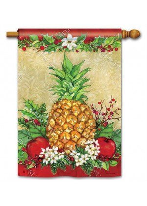 Holiday Pineapple House Flag | Christmas, Outdoor, House, Flags