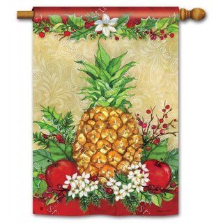 Holiday Pineapple House Flag | Christmas, Outdoor, House, Flags
