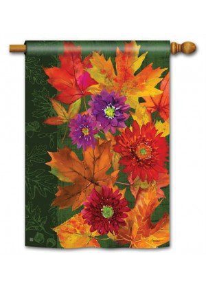 Fall Riches House Flag | Fall, Floral, Yard, Outdoor, House, Flags