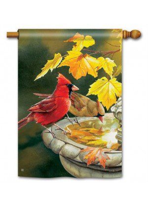 Pretty Reflection House Flag | Fall, Bird, Outdoor, House, Flags