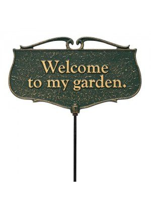 Welcome To My Garden Garden Sign | Metal, Garden, Signs