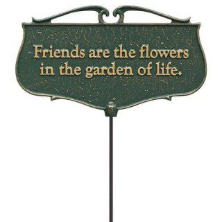 Friends Are The Flowers Garden Sign | Metal, Garden, Signs