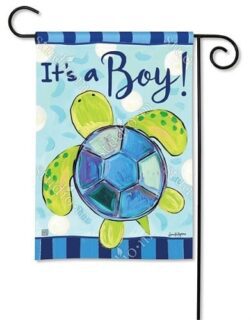 Sea Turtle - It's a Boy! Garden Flag | Celebration, Garden, Flags