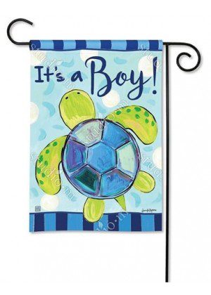 Sea Turtle - It's a Boy! Garden Flag | Celebration, Garden, Flags