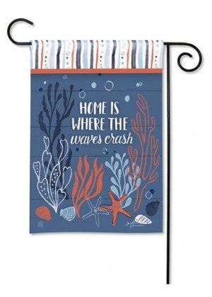 Waves Crash Garden Flag | Nautical, Summer, Yard, Garden, Flags