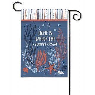 Waves Crash Garden Flag | Nautical, Summer, Yard, Garden, Flags