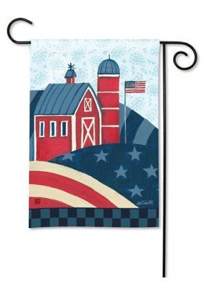 American Barn Garden Flag | Patriotic, 4th of July, Summer, Flags