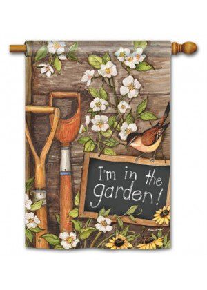 Garden Shed House Flag | Spring, Floral, Bird, Cool, House, Flags
