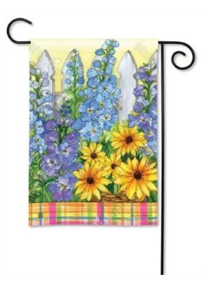 Delphiniums Aplenty Garden Flag | Floral, Spring, Garden, Flags