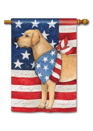 Patriotic Pup House Flag | Patriotic, 4th of July, Yard, House, Flags