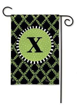 Garden Trellis Monogram X Garden Flag | Monogram, Yard, Flags