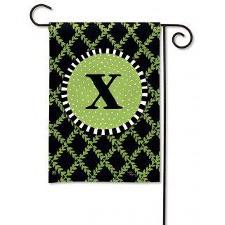 Garden Trellis Monogram X Garden Flag | Monogram, Yard, Flags