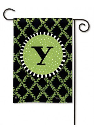 Garden Trellis Monogram Y Garden Flag | Monogram, Yard, Flags