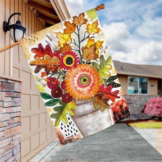 Fall Snippets House Flag | Fall, Floral, Yard, Outdoor, House, Flags