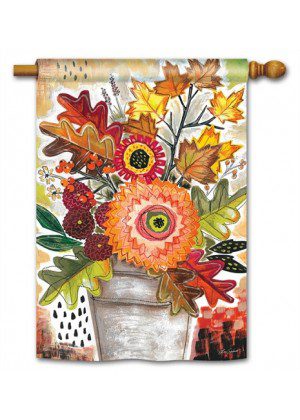 Fall Snippets House Flag | Fall, Floral, Yard, Outdoor, House, Flags