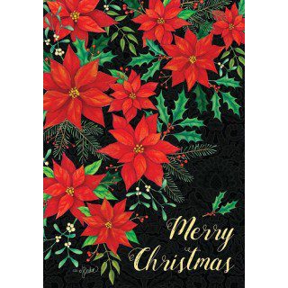 Christmas Poinsettia Flag | Christmas, Decorative, Lawn, Flags