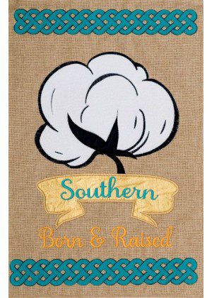 Southern Cotton Flag | Burlap, Summer, Spring, Cool, Garden, Flag