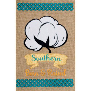 Southern Cotton Flag | Burlap, Summer, Spring, Cool, Garden, Flag