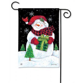 Buffalo Check Snowman Garden Flag | Snowman, Christmas, Flag