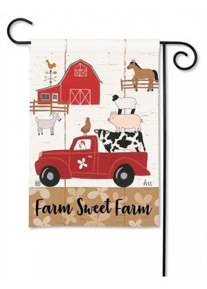 Country Roads Garden Flag | Farmhouse, Animal, Garden, Flags