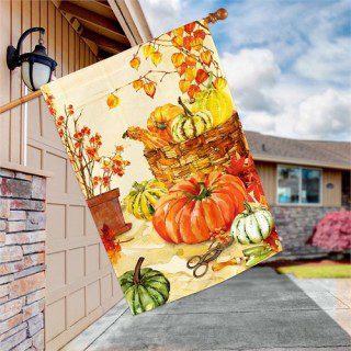 Heirloom Pumpkin House Flag Image