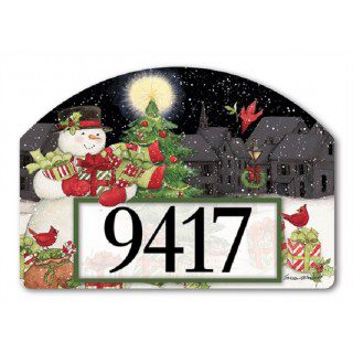 Hometown Snowman Yard Sign | Address Plaques | Yard Signs