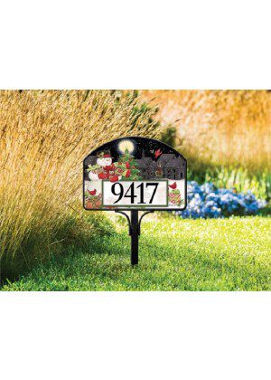 Hometown Snowman Yard Sign | Address Plaques | Yard Signs