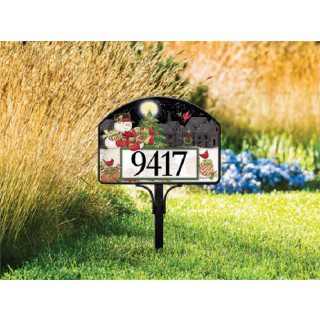 Hometown Snowman Yard Sign | Address Plaques | Yard Signs